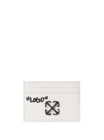 Off-white Jitney Quote Card Holder In White