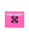 Off-white Jitney Quote Cardholder In Pink