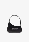Off-white Jitney Quote Leather Shoulder Bag In Black