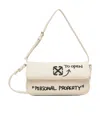 Off-white Jitney Shoulder 0.7 Quote Shoulder Bag In Neutral
