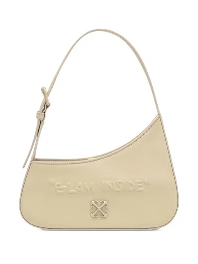 Off-white Jitney Shoulder Bag In Neutral