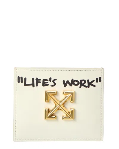 Off-white ™ Jitney Simple Leather Card Holder