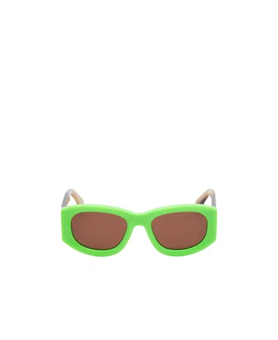 Off-white Joan Square-frame Sunglasses In Green