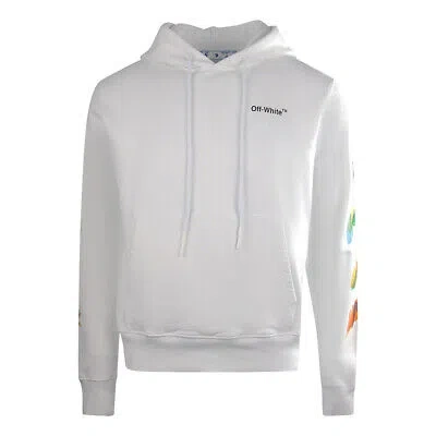 Pre-owned Off-white Jumbo Marker Oversized Fit White Hoodie