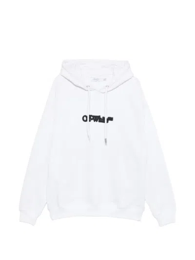 Pre-owned Off-white Kangaroo-pocket Hoodie In White