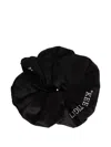 Off-white Keep Tight Silk Scrunchie In Black