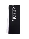Off-white Revers Keep Warm Scarf White Black In 白色