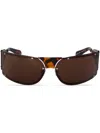 Off-white Kenema Oversized Sunglasses In Brown