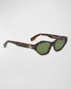Off-white Kent Acetate Cat-eye Sunglasses In Multi