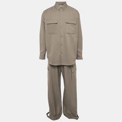 Pre-owned Off-white Khaki Green Gabardine Set L