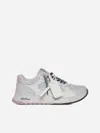 Off-white Kick Off Leather And Mesh Sneakers