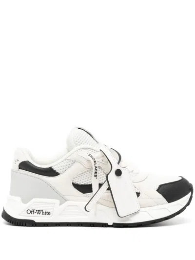 Off-white Off White Man Multicolor Leather Kick Off Sneakers
