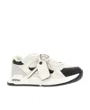 Off-white Mens White/blk Kick Off Tag-embellished Leather Low-top Trainers Eur 40 / 7 Uk In White