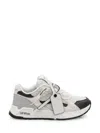 Off-white Mens White/blk Kick Off Tag-embellished Leather Low-top Trainers Eur 40 / 7 Uk In White