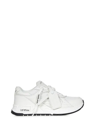 Off-white Kick Off Sneakers In Bianco