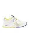 Off-white Kick Off Mesh Colorblock Runner Sneakers In White