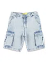 Off-white Bookish Denim Shorts In Denim