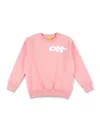 Off-white Kid - Type Graphic Sweatshirt In Pink