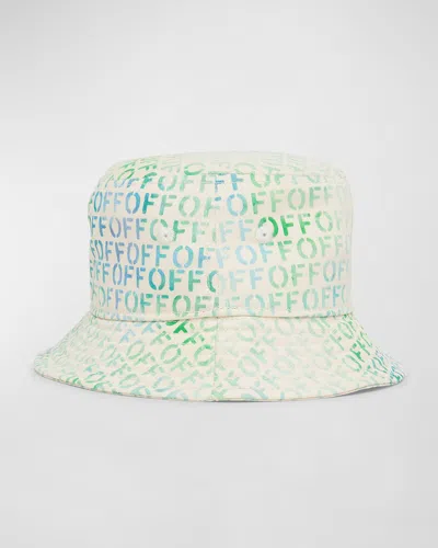 Off-white Kid's Off-stamp Bucket In Multi
