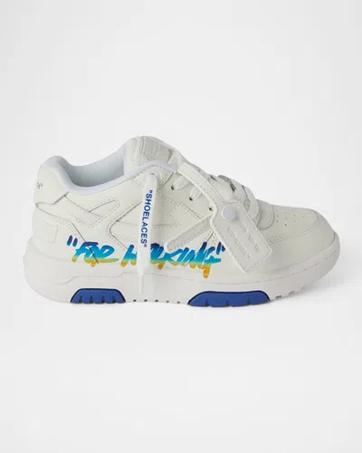 OFF-WHITE KID'S OUT OF OFFICE FOR WALKING LOW-TOP SNEAKERS, TODDLER/KIDS