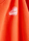 Off-white Kids Arrow Spray Printed Cotton Sweatshirt (4-12 Years) In Red