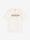 Off-white Kids Big Bookish Splat T-shirt In White