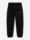 Off-white Kids Bookish Diagonal Joggers In Black