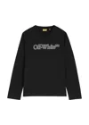 Off-white Kids T-shirt Big Bookish In Black