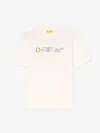 Off-white Kids Bts Arrow Ruler T-shirt In White
