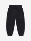 Off-white Diagonal Stripe-print Cotton Track Pants In Black