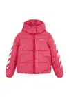 Off-white Bookish Logo-print Puffer Jacket In Pink