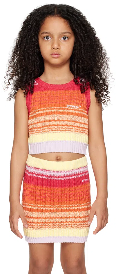 OFF-WHITE KIDS MULTICOLOR STRIPED VEST