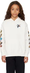 Off-white Arrow Hoodie In White - Black