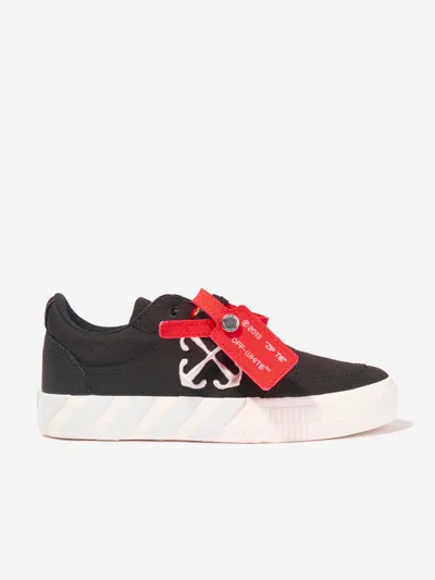 OFF-WHITE KIDS VULCANISED LACE UP TRAINERS