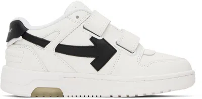 Off-white Kids White & Black Out Of Office Straps Trainers In White - Black