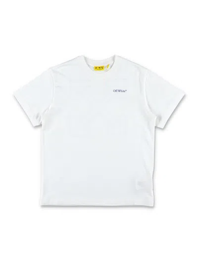 Off-white Kids White T-shirt With Arrow Logo