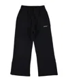 Off-white Kids Wide Leg Jogging Pants In Black