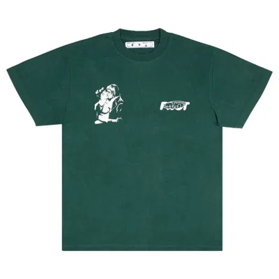 Pre-owned Off-white Kiss 21 Short-sleeve Over Tee 'green/white' | Men's Size S