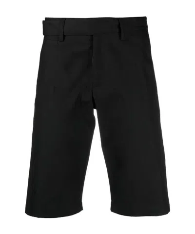 Off-white Knee-length Chino Shorts In Black
