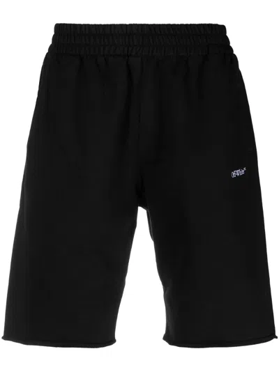 Off-white Knee-length Track Shorts In Black