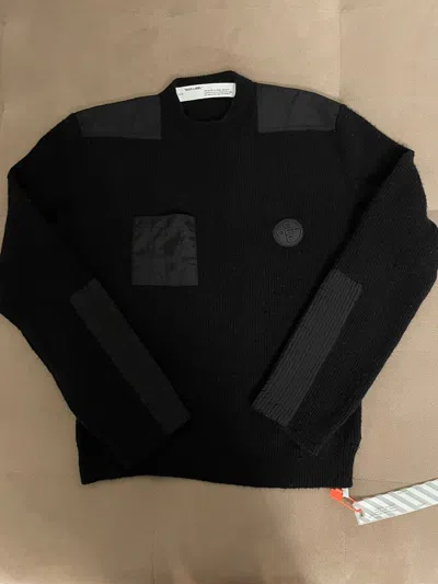 Pre-owned Off-white Knit Sweater Small In Black