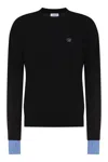 Off-white Men's Knit Wool Pullover Sweater