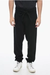 Off-white Knitted Diag Joggers With Embossed Logo In Black