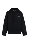 Off-white Blackwhite Windy Arrow Skate Hoodie In Black