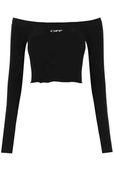 Off-white Off Stamp Top In Black