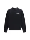 Off-white Mens Black Off-logo Crewneck Cotton Sweatshirt In Black