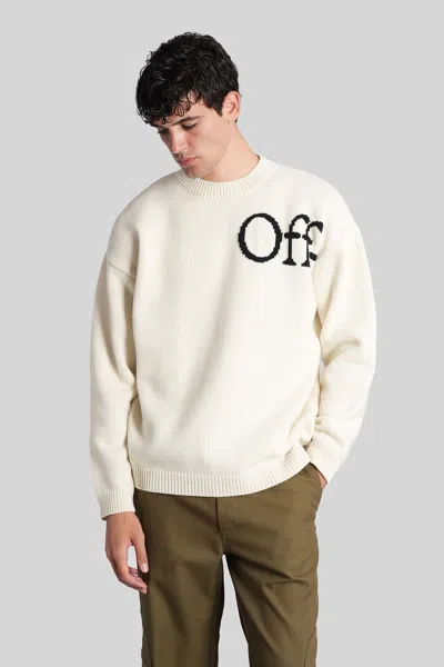 Off-white Knitwear In Beige Cotton In Neutral