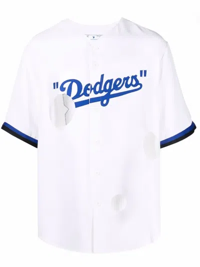 Off-white La Dodgers Cut-out Shirt In White