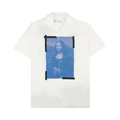 Pre-owned Off-white La Gioconda Bowling Shirt 'white/black'