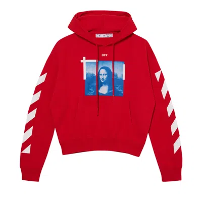 Pre-owned Off-white La Gioconda Hoodie 'fiery Red' | Men's Size Xs